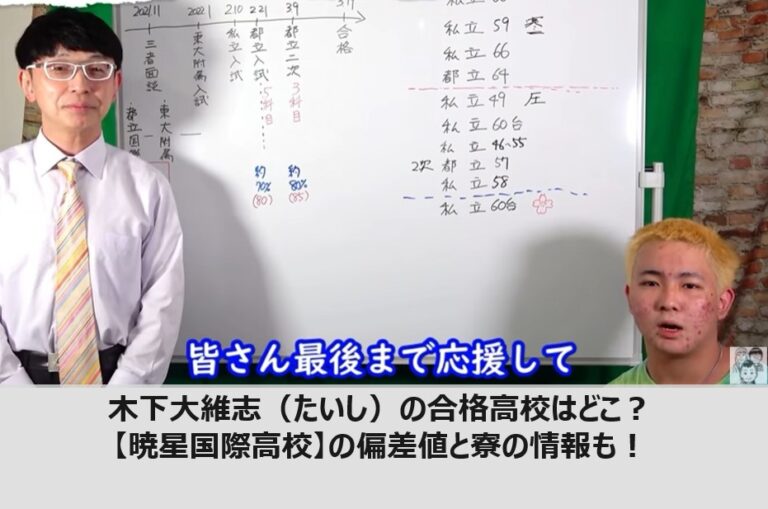 木下大維志 たいし の合格高校はどこ 暁星国際高校 の偏差値と寮の情報も マガジンハック Com